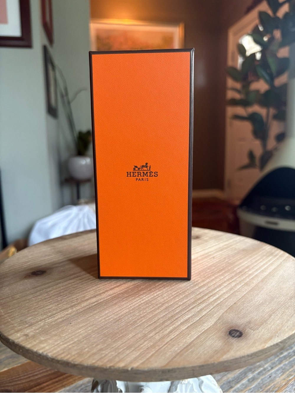 Authentic Hermès Paris Orange Empty Gift Box with Tissue Luxury Packaging
